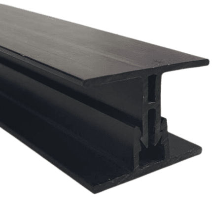 PERFIL EXT PVC FULLTECH UNIÓN NEGRO PE4 5